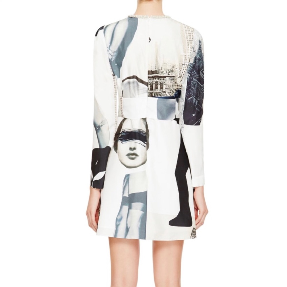 Carven Crystal-Embellished Silk-Habotai Dress - Picture 3 of 8